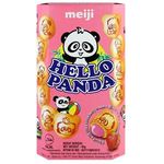Meiji Hello Panda Strawberry Biscuits 42g( bundle of 3)