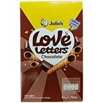 Julie's Love Letters Chocolate Cream Wafer Rolls 50g
