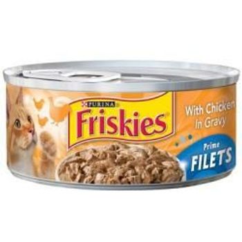 Friskies Prime Filet Chicken And Gravy Wet Cat Food 5.5-oz Can Case Of 24