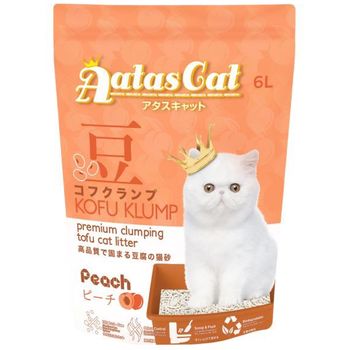 Aatas Cat Tofu Cat Litter Kofu Klump Peach 6kg
