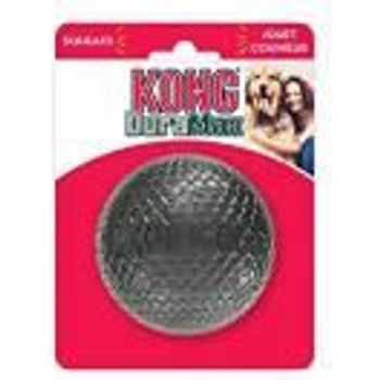 Kong Duramax Ball Chew Dog Toy Medium Gray