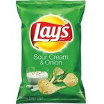 Lay's Potato Chips, Sour Cream and Onion 180g