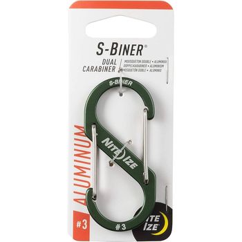 Nite Ize S Biner Dual Carabiner Aluminium 3 Olive