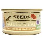 Seeds Golden Cat Canned Food Tuna Light Meat Chicken And Crab 80g