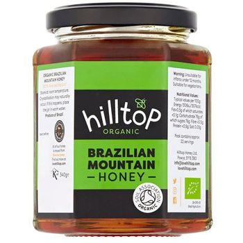Hilltop Organic Brazilian Mountain Honey 340g