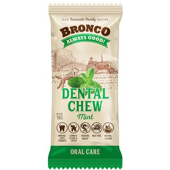 Bronco Dog Dental Chew Mint 18g