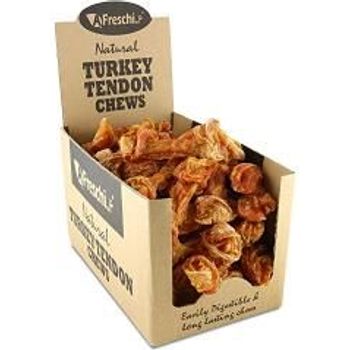 Afreschi Dog Treats Natural Turkey Tendon Bone Medium 36g/pk [20 pieces]