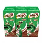 Milo Chocolate Malt Uht Packet Drink 6 x 200ml