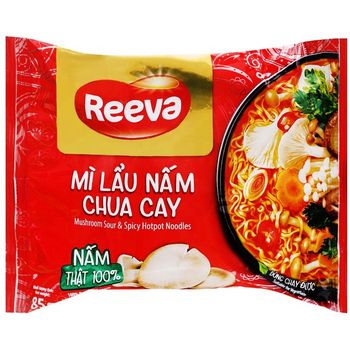 Reeva Noodles Hot Pot with Spicy Mushrooms 85g