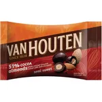Van Houten Semi Sweet Almond Pouch 80g