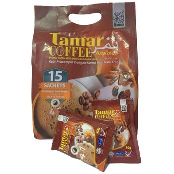 Al Haddad Tamar Arabica Coffee With Date Extract And Gum Arabic 15pcs 30g