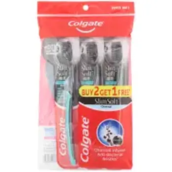 Colgate Toothbrush Slimsoft Charcoal