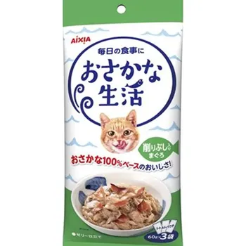 Aixia Fish Life 60g x 3 bags of tuna with shavings