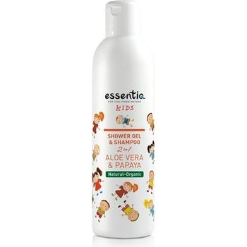 Essentiq Kids 2 in 1 Aloe Vera And Papaya Shower Gel And Shampoo
