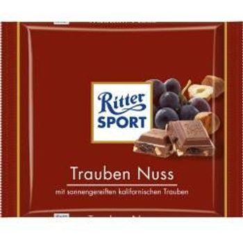 Ritter Sport Trauben Nuss Grape Nut 3 Bars Each 100g Fresh From Germany