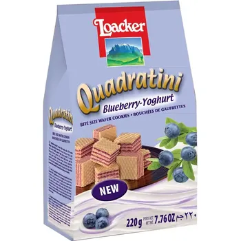 Loacker Quadratini Blueberry Yogurt 220g