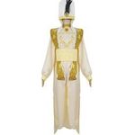 Mens Arabian Prince Deluxe Costume Full Set With Feather Hat 2xl A