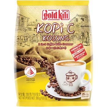 Goldkili 2 In 1 Instant Coffee With Creamer Kopi C Kosong 300g