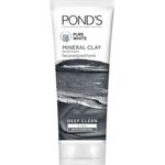 Ponds Pure White Mineral Clay Face Cleanser Scrub Charcoal 90g