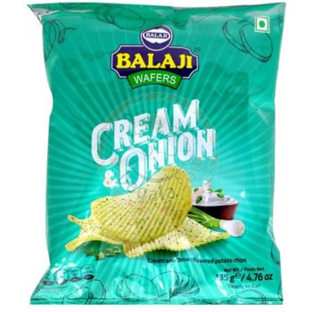 Balaji Cream And Onion Potato Wafers 135g