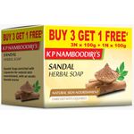 K P Namboodiri's Sandal Herbal Soap 3 pack 75g 
