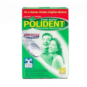 POLIDENT 3 Minutes Denture Cleanser Tablet 36s