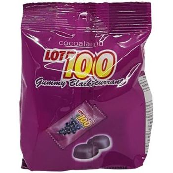 Lot 100 Gummy Candy Blackcurrant 33g