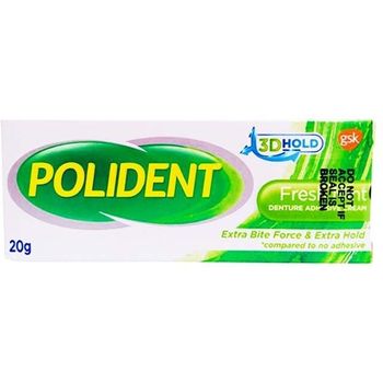 Polident Denture Adhesive Cream Fresh Mint 20g