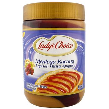 Lady's Choice Grape Flavored Stripes Peanut Butter 530g