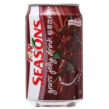 F&N SEASONS GRASS JELLY LESS SWEET 300ML