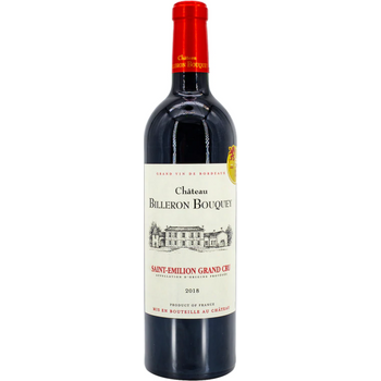Chateau Billeron Bouquey Saint Emilion Grand Cru France 2018 750ml