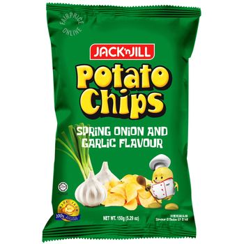 Jack 'n Jill Potato Chips Spring Onion Garlic