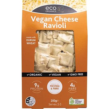 Eco Organics Pasta Ravioli Vegan Cheese 250g
