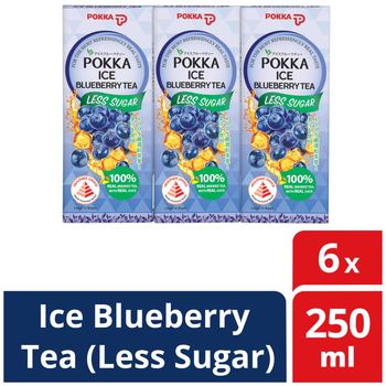 Pokka Ice Blueberry Tea Less Sugar