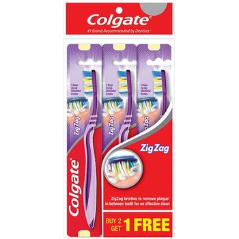 Colgate Toothbrush Zig Zag Small Polybag 3pcs