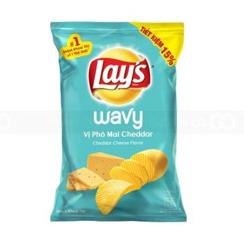 Lay's Wavy Cheddar Cheese Potato Snack 95g