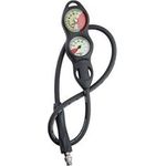 Scubapro 2-Gauge U-Line Diving Console with Pressure Gauge and Depth Gauge Metric Display Plastic