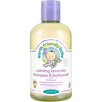Earth Friendly Baby Calming Lavender Shampoo And Bodywash Ecocert 250ml