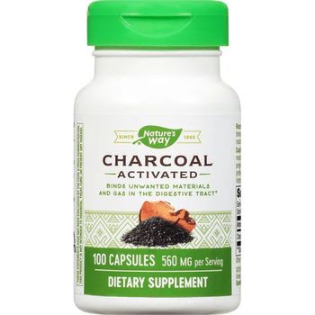 Nature's Way Charcoal Activated 560mg 100 Capsules