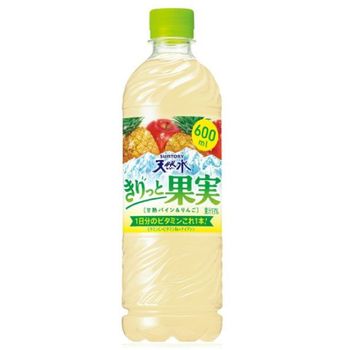 Suntory Natural Water Kirito Fruits Sweet Mature Pine And Apples 600ml