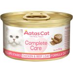 Aatas Cat Complete Care Chicken & Beef Loaf Cat Wet Food 80g