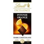 Lindt Excellence Orange Intense Dark With Almonds 100g
