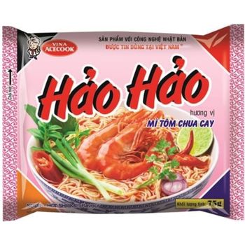 Hao Hao Instant Noodles Spicy Shrimp 75g