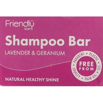 Friendly Soap Natural Shampoo Bar Lavender And Geranium 95g