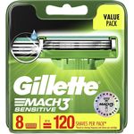 Gillette Mach3 Blades Sensitive 8 Pack