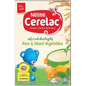 Nestle Cerelac Rice And Mixed Vegetables 250g