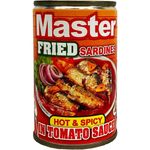 Master Fried Sardines Hot And Spicy In Tomato Sauce 155g