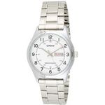 Casio Mtp-v006d-7b2 Men's Stainless Steel Easy Reader White Dial Day Date Analog Dress Watch