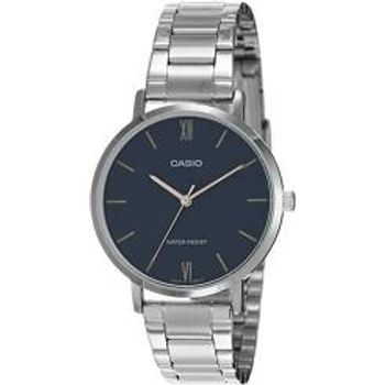Casio Ltp-vt01d-2b Original New Analog Womens Watch Stainless Steel Ltp-vt01