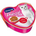 Vitakraft Cat Food Poesie Hearts Chicken Carrot & Apple In Jelly Tray 85g